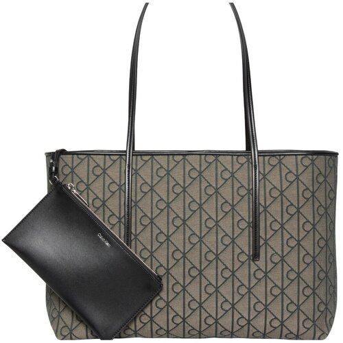 Calvin Klein Jeans Torbe Lv04f3750g Emblem Aop Jacquard Tote Kostanjeva Cene