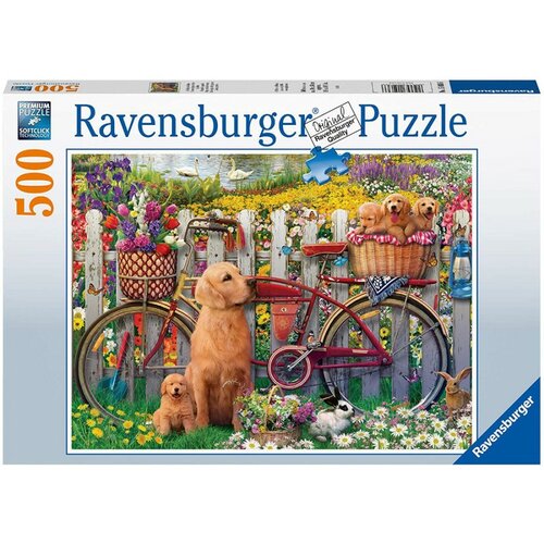 Ravensburger puzzle (slagalice) - Slatki psi u dvoristu Cene