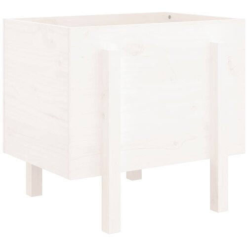  Vrtna sadilica bijela 62 x 50 x 57 cm od masivne borovine Slike