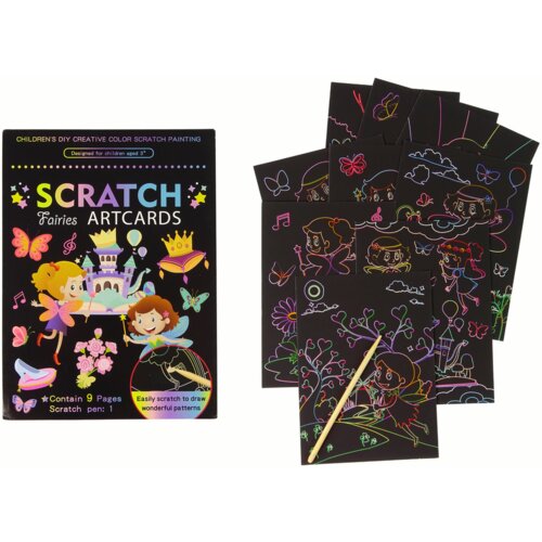 Scratch Coloring Book For Children Fairy Slike