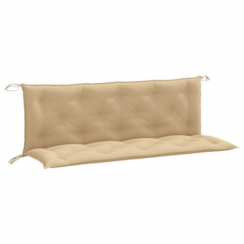 VidaXL Jastuci za vrtnu klupu 2 kom svjetlosivi 150x50x7 cm tkanina - pro&amp;scaron;arana bež 150 x 50 x 7 cm 1 Slike