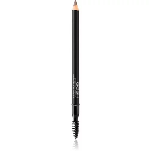 Gosh Eyebrow svinčnik za obrvi s krtačko odtenek 005 Dark Brown 1.2 g