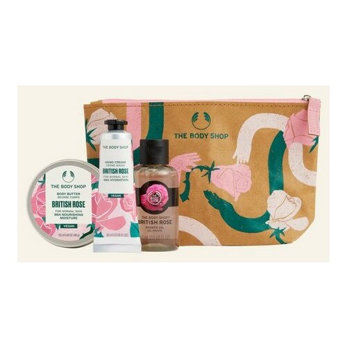 The Body Shop lather & Slather British Rose Gift Bag Slike