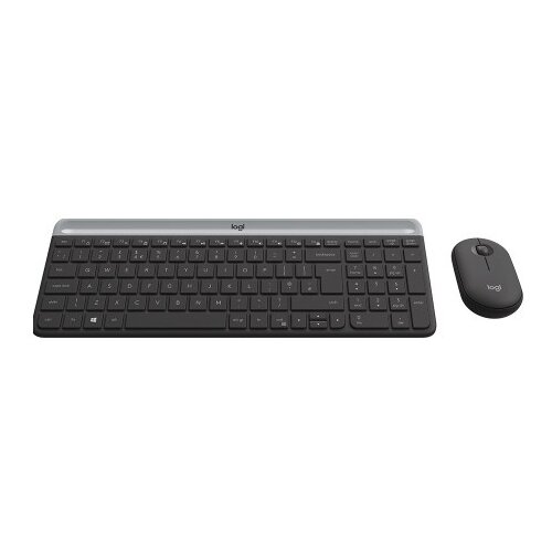 Logitech Slim Wireless Keyboard and Mouse Combo MK470 &amp;ndash; GRAPHITE &amp;ndash; HRV-SLV &amp;ndash; INTNL Slike