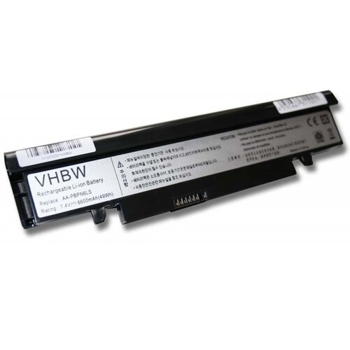 VHBW Baterija za Samsung NC110 / NC210, črna, 6600 mAh Slike