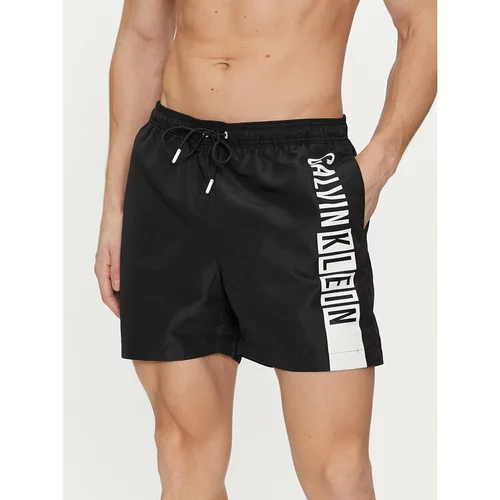 Calvin Klein Swimwear Kopalne hlače KM0KM00991 Črna Regular Fit