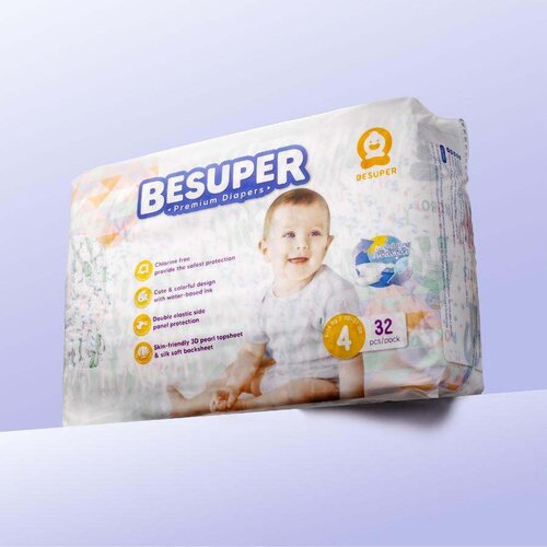 BeSuper premium pelene - jedan paket / 6 (xxl, 15+ kg) 30 kom Slike