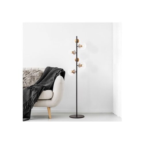 Opviq podna lampa Fazli-10515, 35 x 22 x 163 cm, 6 x E14, crna Cene