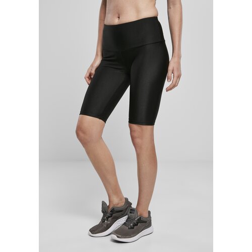 Urban Classics Women's Shiny Rib Cycle shorts with high waist black Cijene