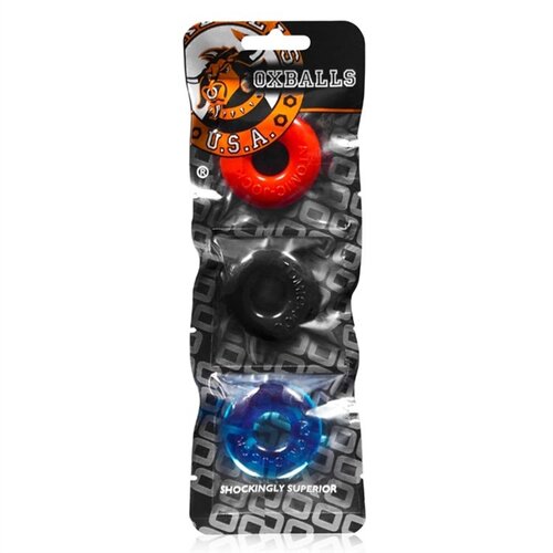 Oxballs Ringer Cock Ring Multi-Color 3 pack Cene