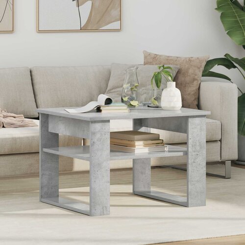  Kava Stol Betonski sivi 64 x 54 x 44 cm Konstruirano drvo Cene