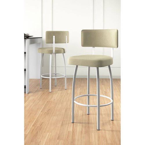 Hanah home set od 6 barskih stolica Wosa, krem tkanina Babyface, bele metalne noge Cene
