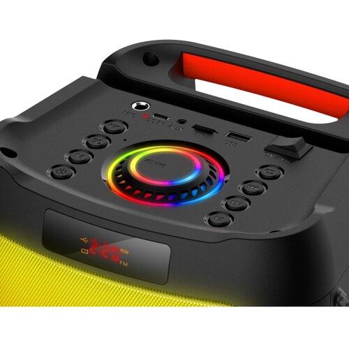 Connect IT HSP-3050-BK - LED bežični zvučnik sa mikrofonom 60W/4500 mAh + daljinski upravljač Slike