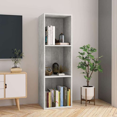 vidaXL Knjižna / TV omara betonsko siva 36x30x114 cm iverna plošča, (20978320) Cene