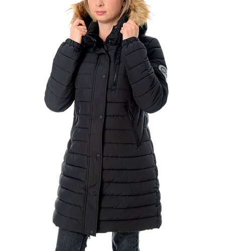 Superdry ženska jakna fuji hooded mid length puffer Cene