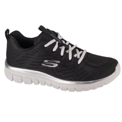 Skechers Niske tenisice 'Graceful Get Connected' crna / bijela Cene