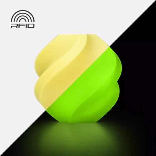 Bambu Lab PLA Glow Yellow - Tuljava Slike