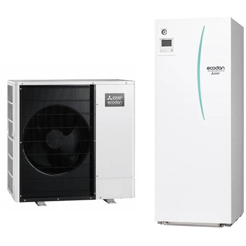 Mitsubishi PUZ-SWM100YAA+ERST20D-YM9DR1 10 kW toplotna črpalka z 200l itegriranim bojlerjem (ogrevanje + hlajenje) z montažo - Slike