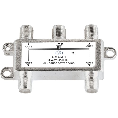 Zed Electronic Antenski razdjelnik 1 ulaz - 4 izlaza 5-2400MHz Slike