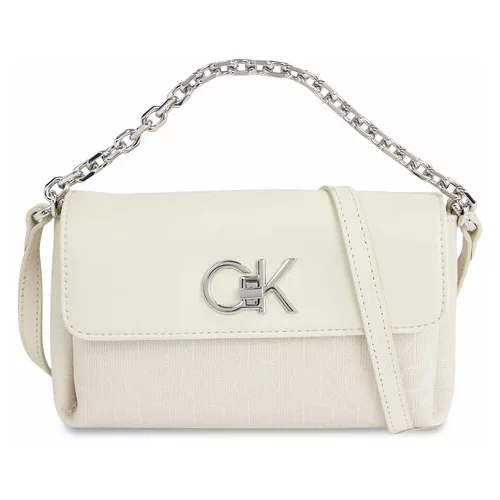 Calvin Klein Ročna torba Re-Lock Mini Crossbody Bag_Jcq K60K611989 Écru