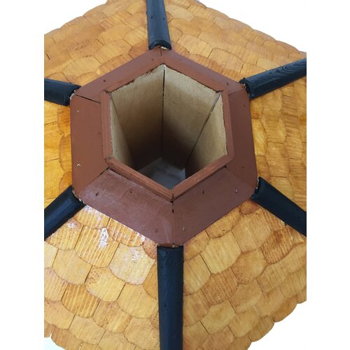  Drvena hranilica za ptice, sa posudom za hranu 40 x 45 x 35 cm Slike