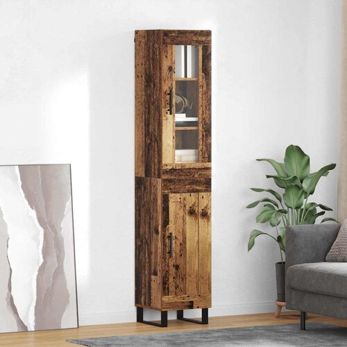 vidaXL Highboard Staro drvo 69,5 x 34 x 180 cm Konstruirano drvo Cene