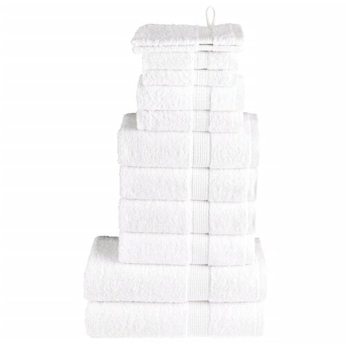Furnova Komplet brisač iz bombaža 12-delni SOLUND bela 600 gsm, (21916653) Slike