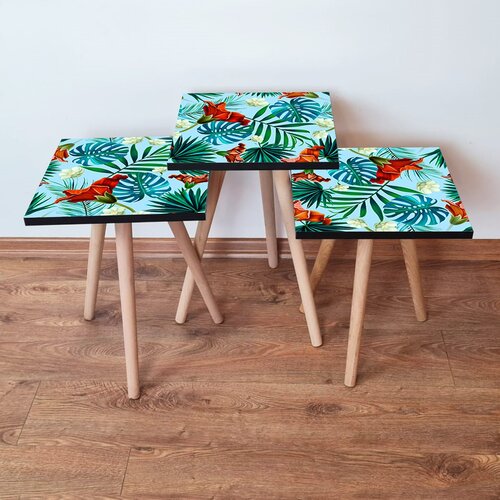 Hanah home Set 3 stočića 3Shp199 Multicolor Cene