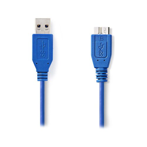 USB 3.0 kabel 0.5m ( USB3.0A/microB-0.5/BL ) Slike