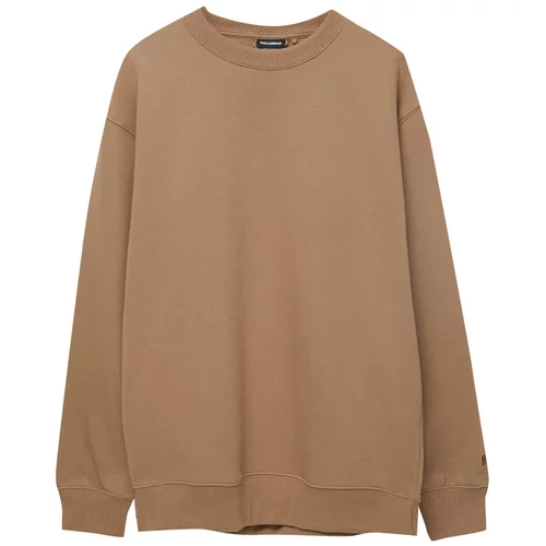 Pull&Bear Sweater majica svijetlosmeđa