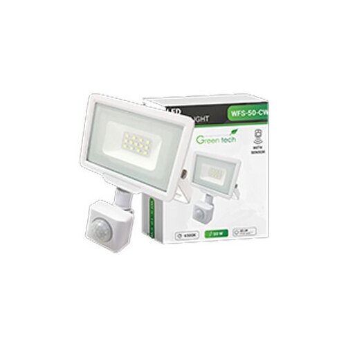  Reflektor LED 10W sa senzorom 6500K Green Tech bijeli Cijene