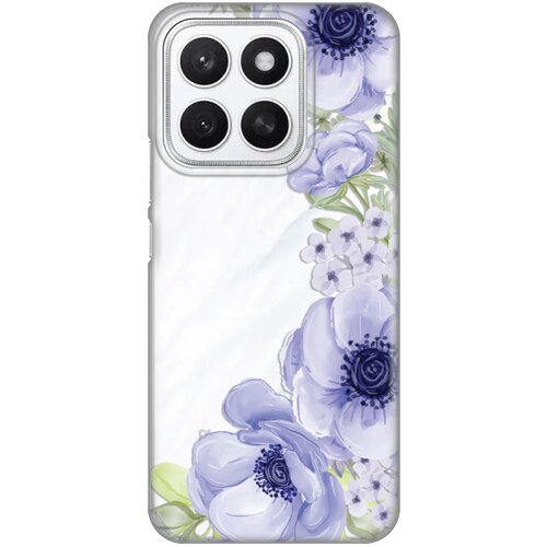  torbica silikonska print skin za honor X8c blue roses Cene