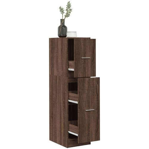 vidaXL Ormarić za lijekove boja smeđeg hrasta 30x41x118 cm drveni Cijene