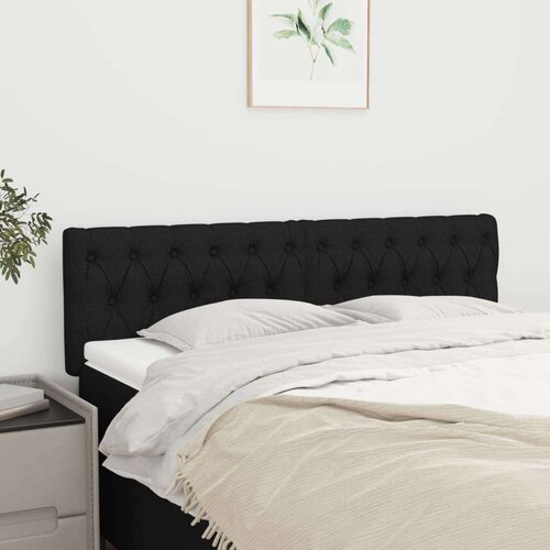  Uzglavlja 2 kom crna 80x7x78/88 cm od tkanine Slike