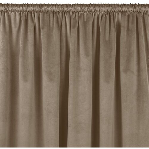 Curtain VILA color beige style classic 5 cm pole pocket velvet 200x245 HOMEDE Cene