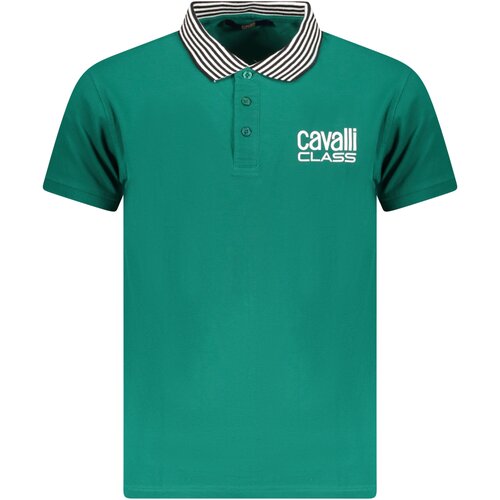 Cavalli Class POLO SHORT SLEEVES MEN GREEN Cene