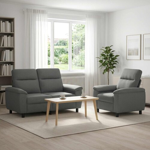  Set sofe 2 pcs Tamnosiva Tkanina Cene