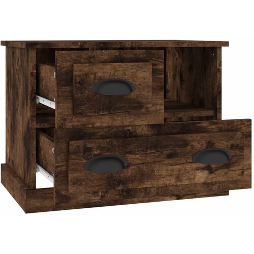 Maison Chic Noćni ormarić boja dimljenog hrasta 60 x 39 x 45 cm Slike