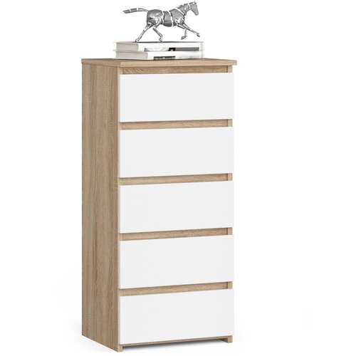 AKORD KOMODA CL5 OAK SONOMA / BELO, (21702974) Cene