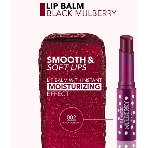 Flormar Lip Balm balzam za usne s okusom nijansa 002 Black Mulberry 3 g Slike