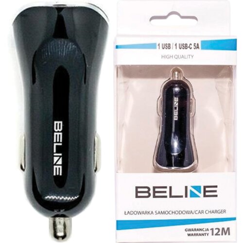 Beline AVTOPOLNILEC 1XUSB 1XUSB-C 5A 30W ZA AVTO ČRN, (22007329) Cene