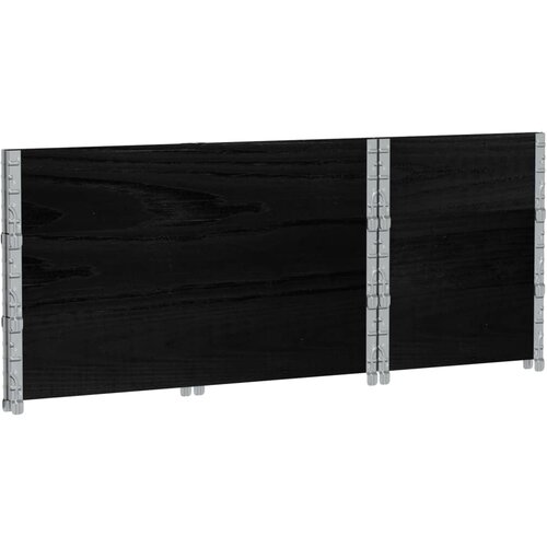  Vrtna sadilica crna 100x50 cm od masivne borovine Slike