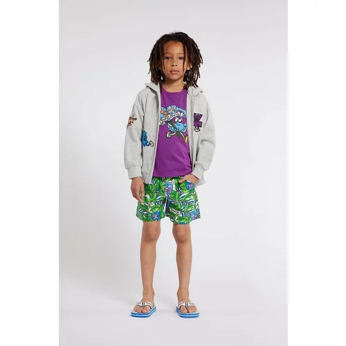 Kenzo Kids Dječje pamučne kratke hlače boja: tirkizna