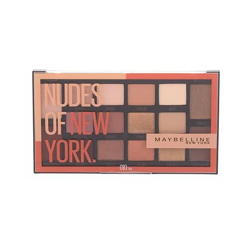 Maybelline nudes of new york paleta senčil 18 g odtenek 010