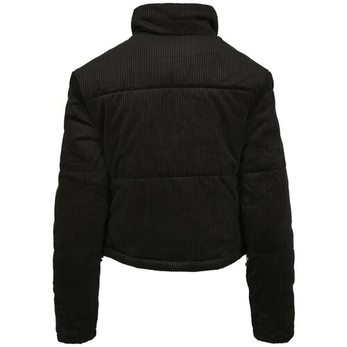 Urban Classics Ladies Corduroy Puffer Jacket Black Slike