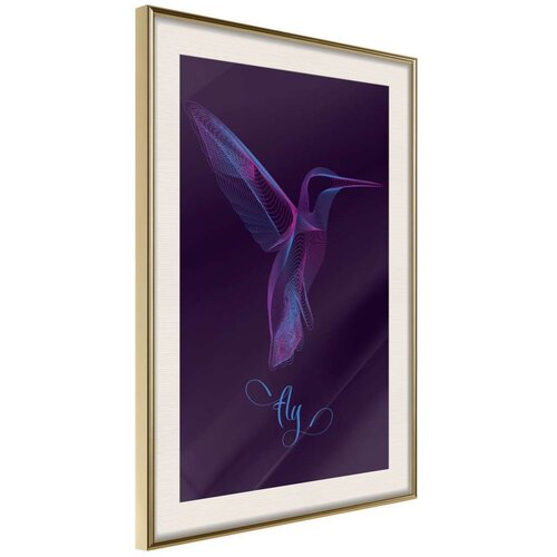  Poster - Fluorescent Hummingbird 20x30 Slike