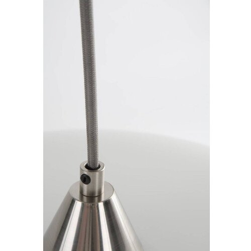 Jotex Bela/v mat srebrni barvi viseča svetilka iz opalnega stekla &amp;oslash; 43 cm Thalia &amp;ndash; Slike