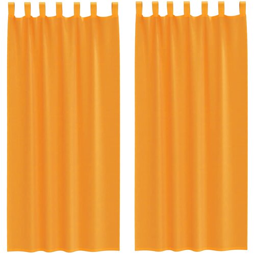 vidaXL Voile zavese z zankami 2 kosa oranžne 140x225 cm, (5000297194) Cene