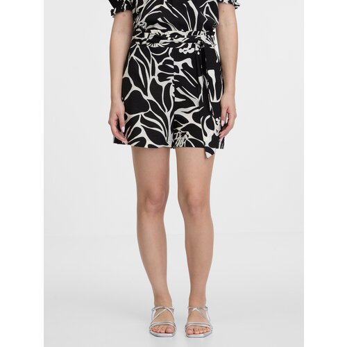 Orsay Black Women&amp;#039;s Patterned Shorts - Women&amp;#039;s Slike