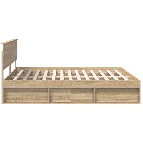  Okvir za krevet Sonoma 200 x 200 cm Konstruirano drvo Slike